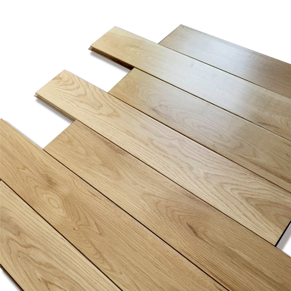 High Quality 18mm Solid Oak Hardwood Flooring Rich Grain Warm Tones Waterproof for Office Homes Hotels Public Exterior Warehouse - 图片 3