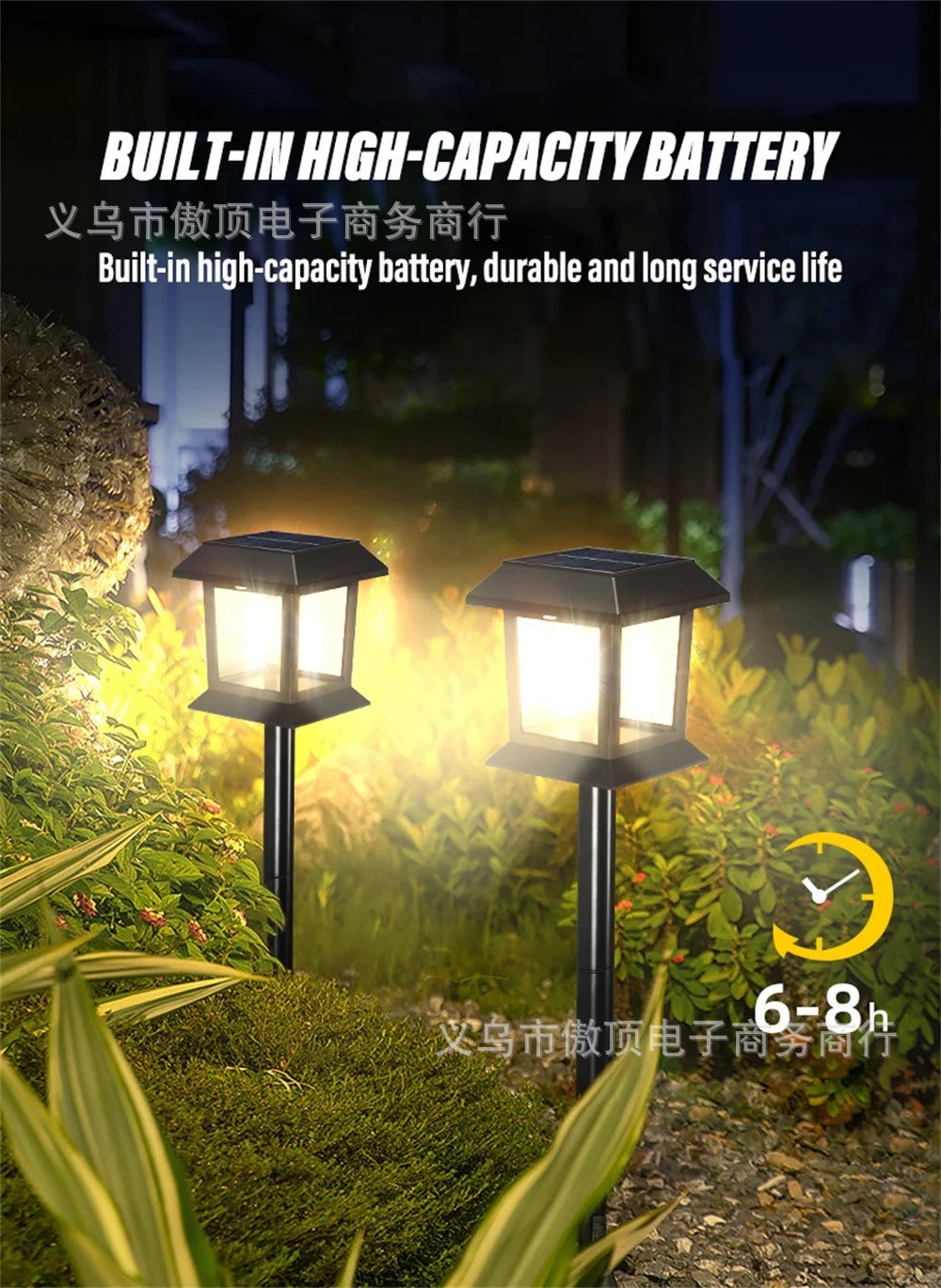 New Solar Lawn Light Outdoor Automatic Sensor Tungsten Lamp Garden Decoration Ground Plug Courtyard Landscape House Light - 图片 11