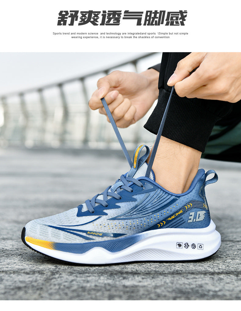 New Summer Lightweight Wear-resistant Men's Running Shoes Carbon Plate Non-slip Sports Shoes Casual Fashion Shoes - 图片 22