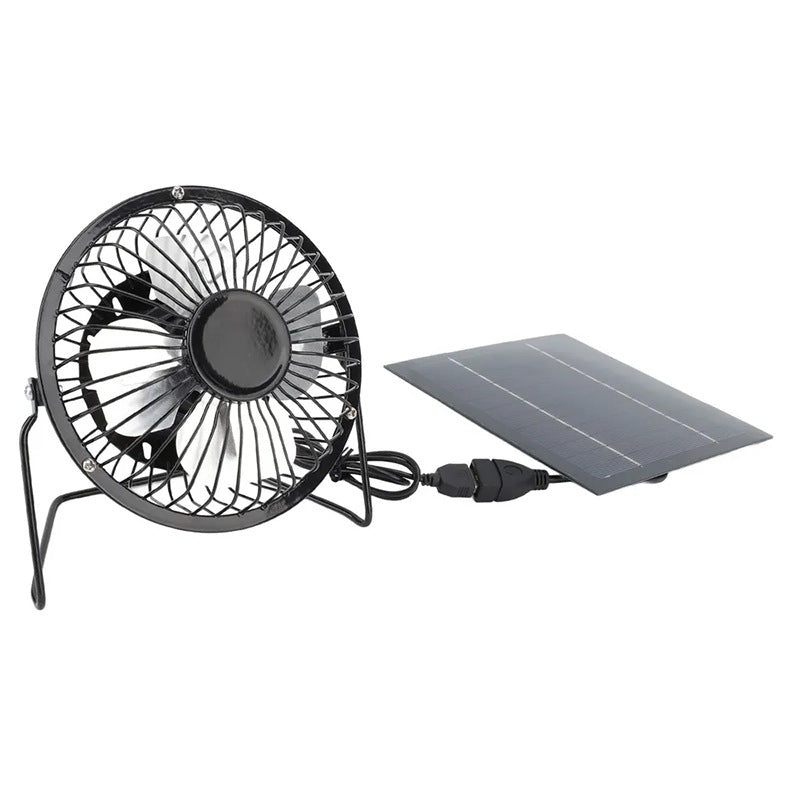 Exclusive Solar Panel Powered 4inch DC Fan Outdoor Waterproof Cooling Multi-scenario Universal 5V Adapter - 图片 17