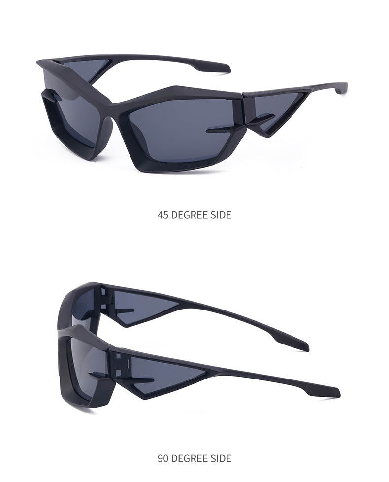 European and American style unique shaped sunglasses for men Y2K Millennium Future Technology Sunglasses for Women Trendy Glasses Wholesale - 图片 20