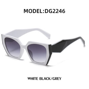 New Fashion Cat Eye Wide Leg Sunglasses for Women with High-end Feel ins Wholesale full frame sunglasses UV protection