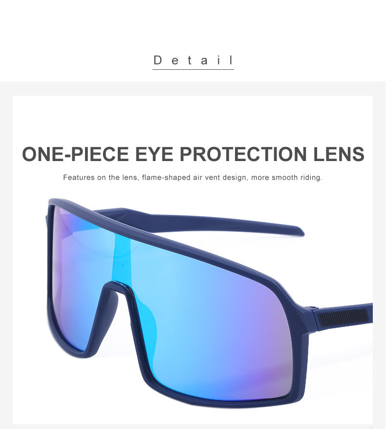 New Colorful Cycling Glasses for Men1998One-piece sunglasses European and American fashion outdoor sports sunglasses - 图片 31