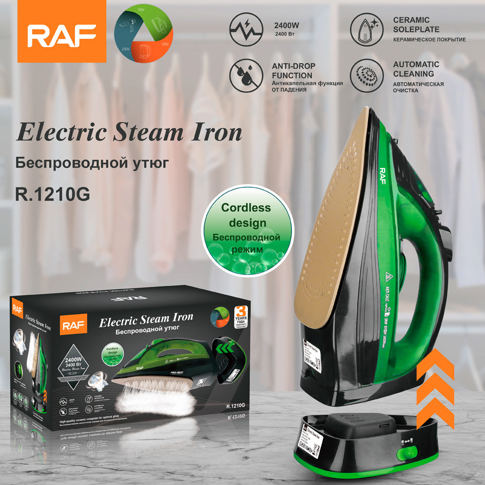 EU Standard Electric Iron Household Handheld Wireless Wired Steam Electric Iron Ironing Machine for Clothes R.1210 - 图片 27