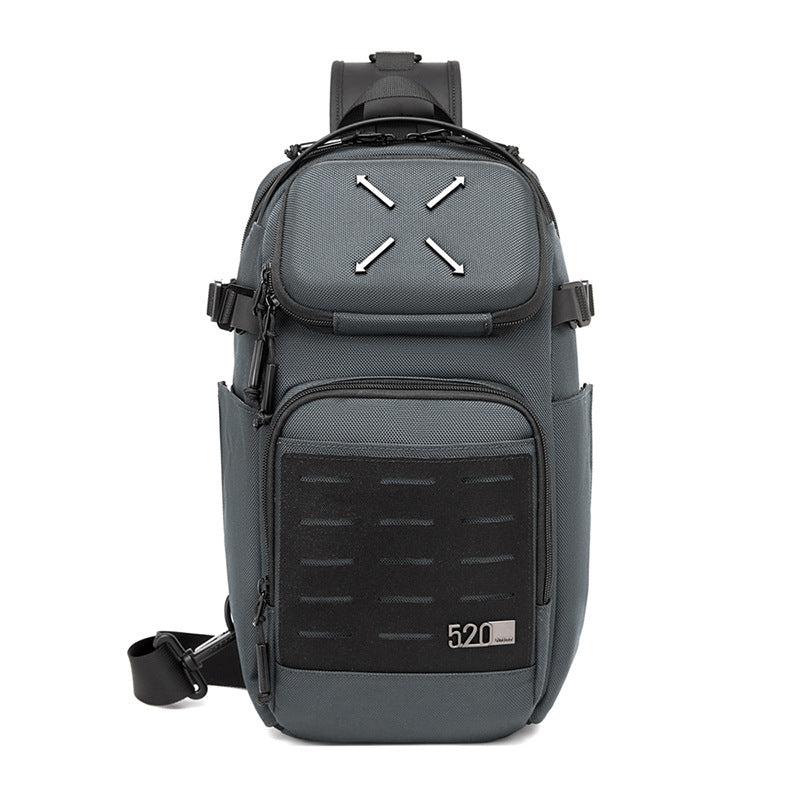 ozuko Men's Chest Bag Crossbody Bag High-end Waterproof Large Capacity Trendy Men's Shoulder Bag Commuting Portable Bag - 图片 4