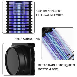 Specialized Electric Shock Photocatalyst Mosquito Killer Lamp LED Electronic Mosquito Repellent Household Black Diamond Silent Mosquito Trap Lamp