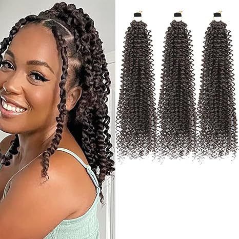 Chemical Fiber Wig MiniGOGOCrochetHair African Two-Strand Small Curl Braids Crochet Celebrity Style Long Curly Hair - 图片 15