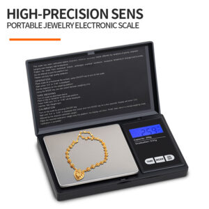 Amazon Hot Selling Flip Digital Jewelry Scale 500g Blue LCD Display Multi Button High Precision Pocket Gram Scale