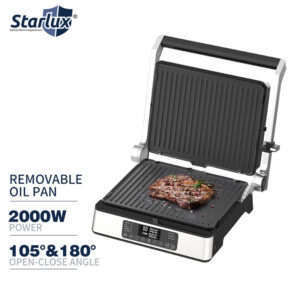Cross border home steak machine double sided heating CNC panel European barbecue machine electric grill skewer machine