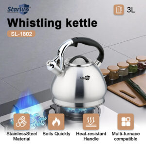 New stainless steel whistle kettle cross-border Amazon European style whistle kettle kitchen whistle kettle gas universal