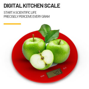 Source factory glass kitchen scale supports customized 5kg three-color optional small household baking electronic scale in stock