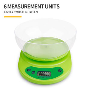 Source manufacturer cross-border plastic plate with plate kitchen scale household food cooking electronic scale three colors available