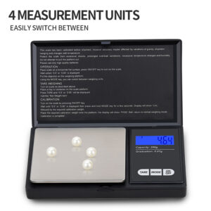Cross-border hot selling high precision 0.01g electronic jewelry scale commercial mini portable clamshell gold diamond gram scale