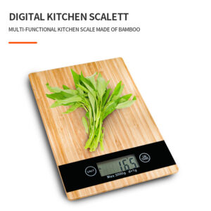 Factory direct sales foreign trade cross-border bamboo panel accurate gram household food medicinal materials baking flour electronic kitchen scale