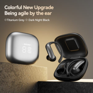 New product intelligent cross-border new M145 ear-hook OWS semi-in-ear open Bluetooth headset dual digital display private model