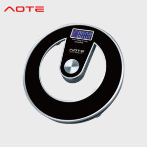 AOTE cross-border new creative disc electronic weighing scale, accurate body scale, household health scale, glass weighing instrument