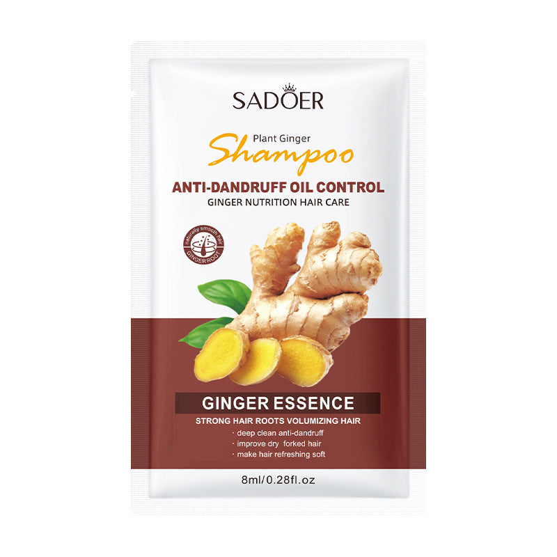 Ginger Shampoo Sachet SADOER Moisturizing, Smooth, Deep Cleansing, Portable Pack, Cross-Border Foreign Trade Wholesale - 图片 5