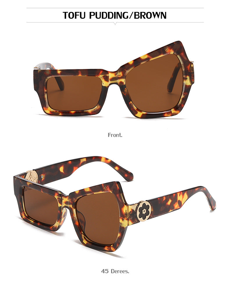 European and American Steampunk Sunglasses Unique Irregular Outdoor Sun Protection Sunglasses for Men High-end Glasses Wholesale - 图片 33