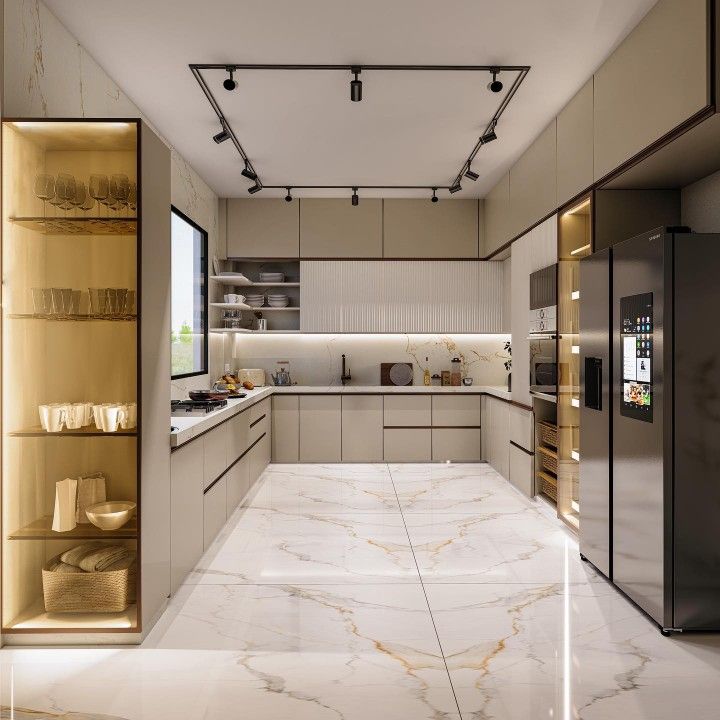 Modern Kitchen Custom Made Cabinet Exquisite Lacquer Kitchen Cabinet - 图片 5