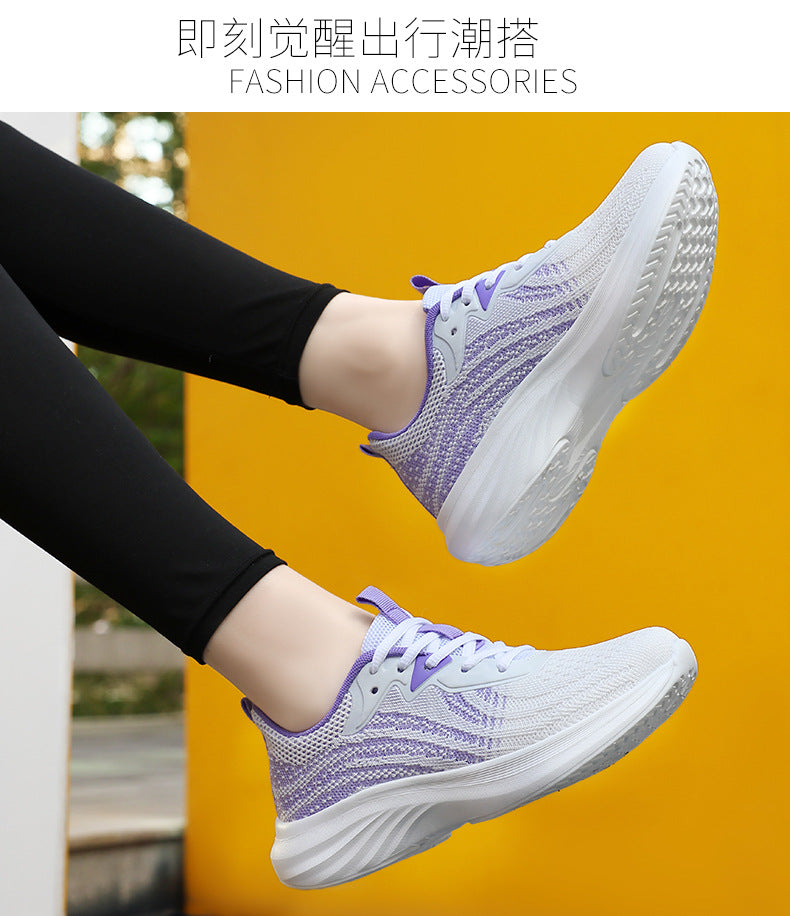 Plus Size Women's Shoes Mesh Breathable Sports Shoes Casual Shoes Lightweight Student Running Shoes Soft Sole Travel Shoes - 图片 29