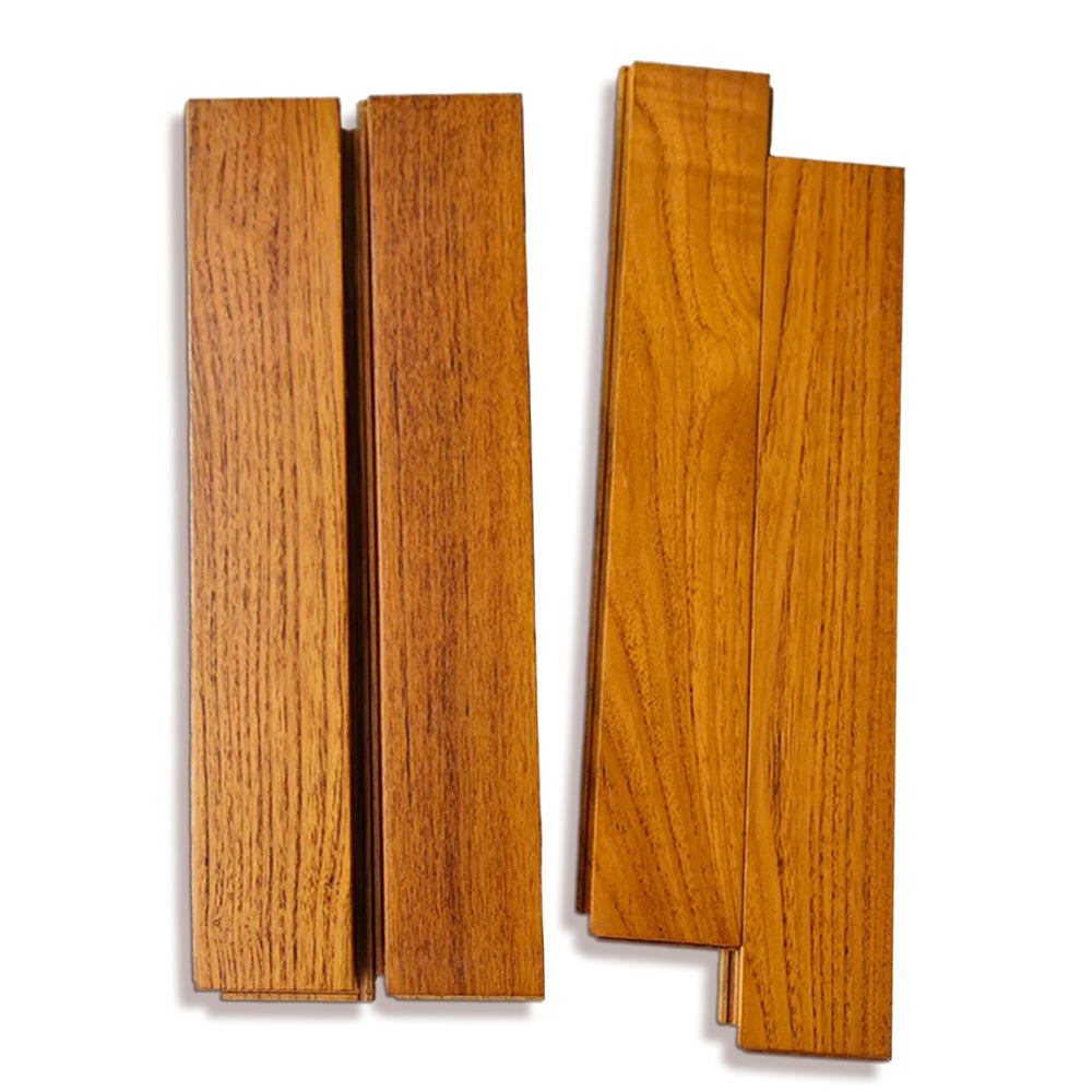 18mm Engineered Herringbone Teak Flooring Multilayer Core Strength Custom Design Luxury Villas Commercial Interiors Outdoor Park - 图片 18