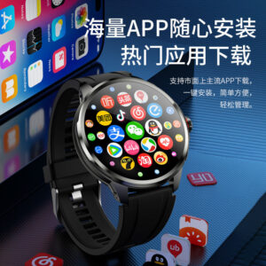 H99Round Screen Card Slot Phone Watch 1.951-inch rotating camera for taking photos with heart rate and blood pressure dual system NFC