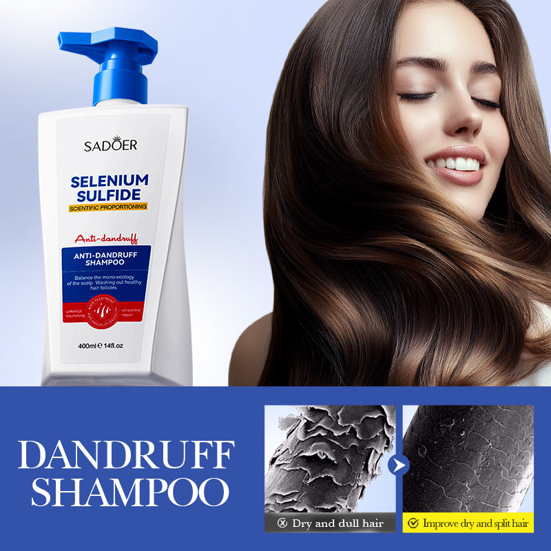 Cross-border Selenium Disulfide Anti-Dandruff Shampoo400ml Deep Cleansing and Moisturizing Shampoo Export Manufacturer Wholesale
