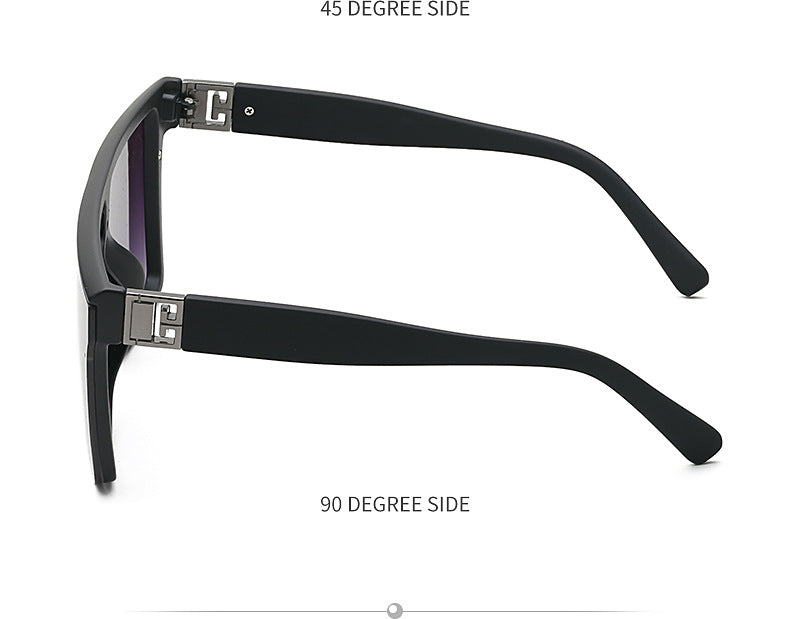 2025New Fashion Sunglasses for Women, Internet Celebrity Style, Large Square Frame Sunglasses for Men, Trendy sunglasses - 图片 28