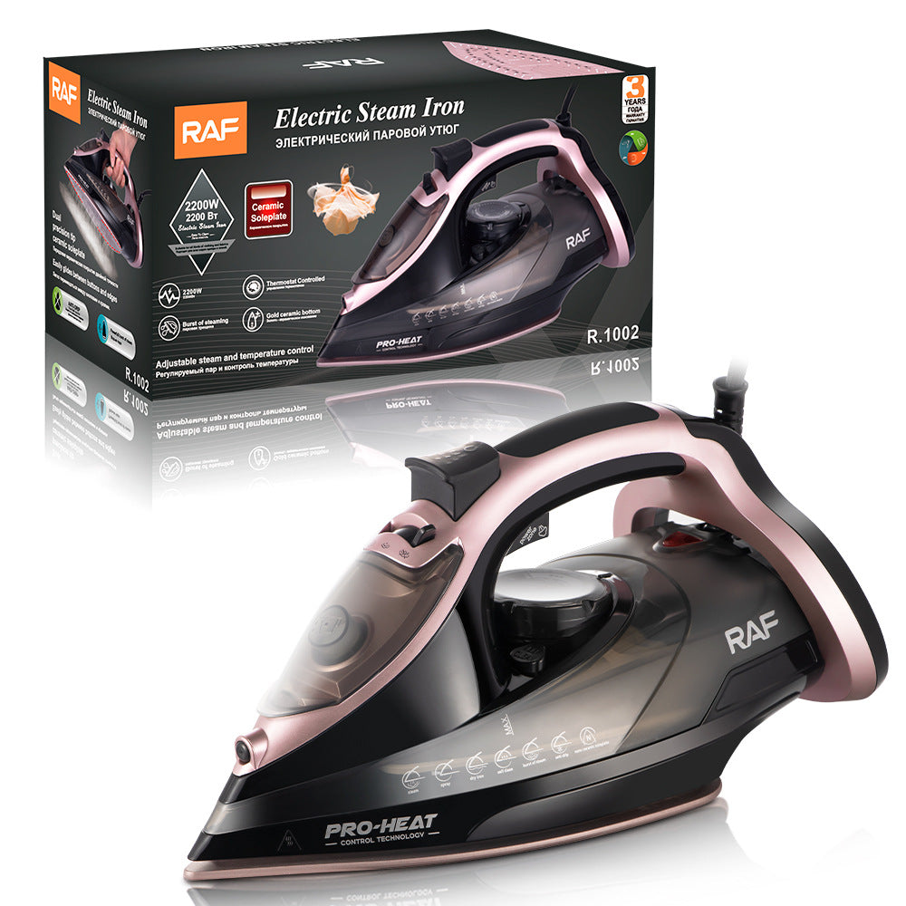 RAF European Standard New Ceramic Floor Electric Iron Hotel Supplies Rose Gold Hot-Selling Electric Iron R.1002 - 图片 14