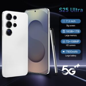 S25 Ultra Mobile Phone External Pen Large Screen Android15New Hot-Selling Bestseller5G Smartphone