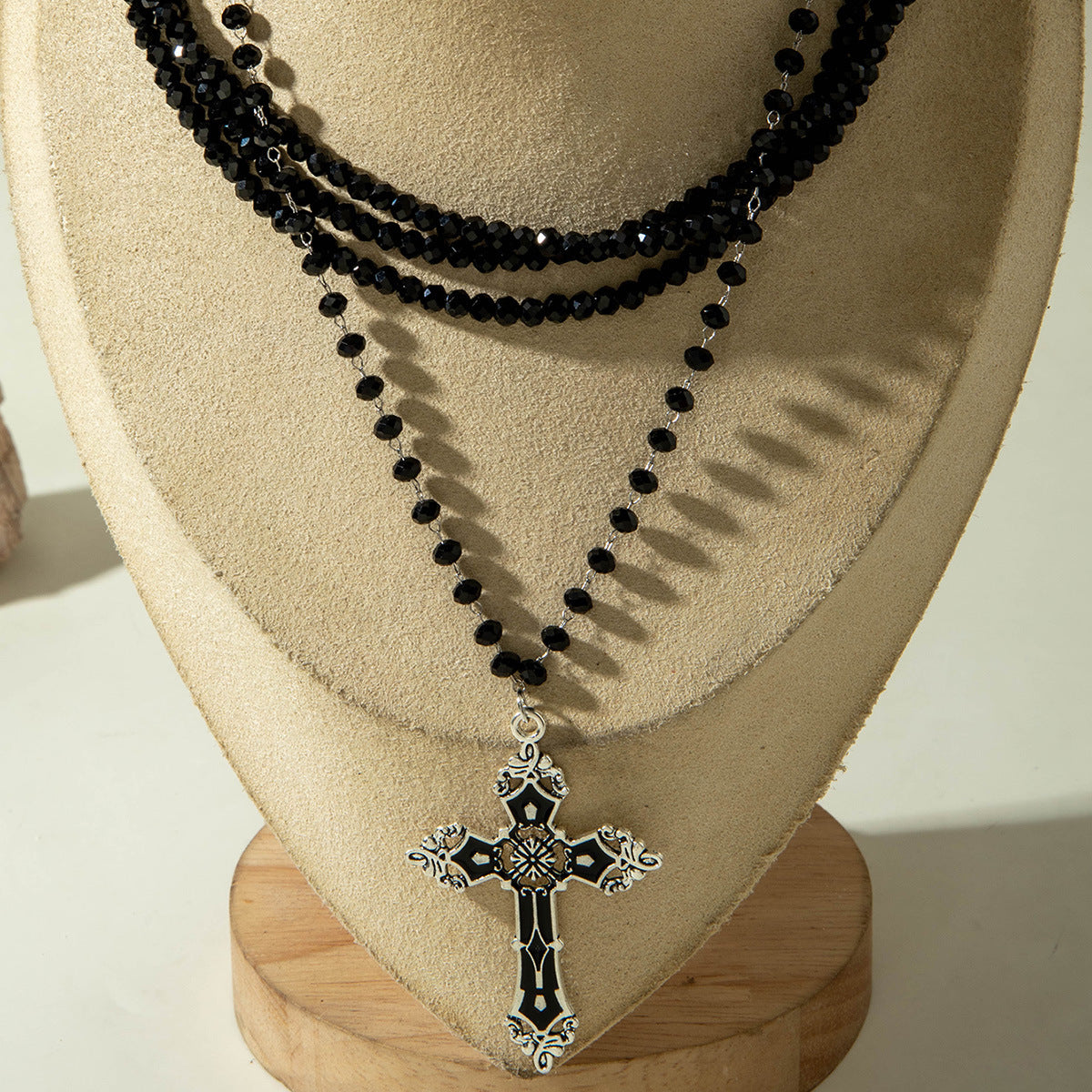 European and American Fashion Jewelry Beaded Tassel Double Layer Long Necklace Elegant Multi-layer Wear Y Type Necklace Ornament - 图片 28