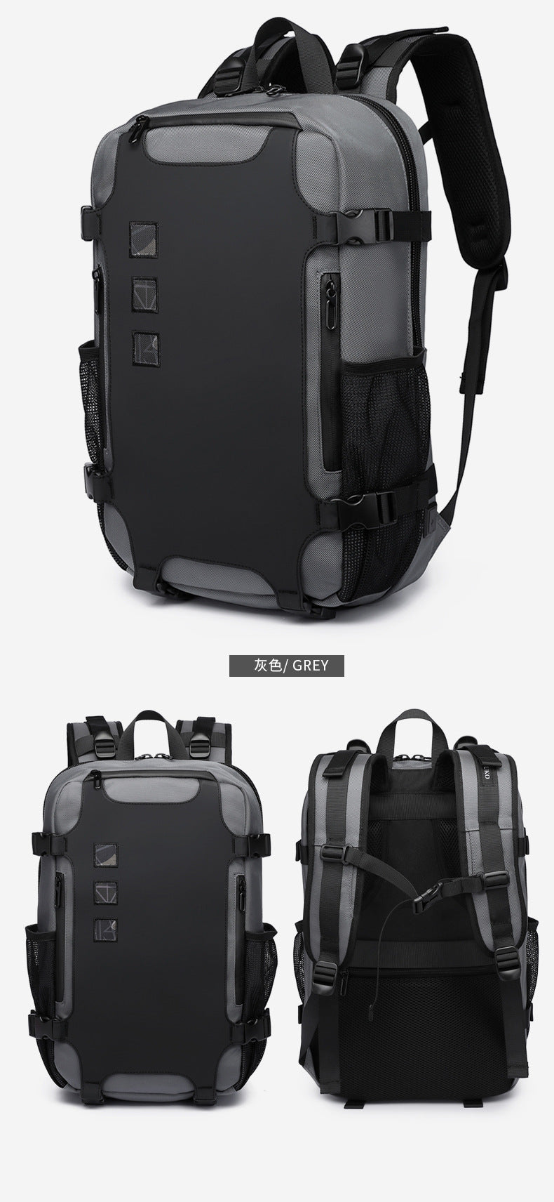 Korean Style Backpack Trendy Brand Laptop School Bag Lightweight Large Capacity Water-Resistant Commuter Bag for Middle and High School Students and College Students - 图片 27