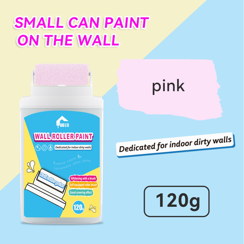 Wall Small Roller Brush Paint Cocoa Roller Dirty Graffiti Renovation Color Change Latex Paint Portable Water-Based Interior Wall Paint - 图片 7