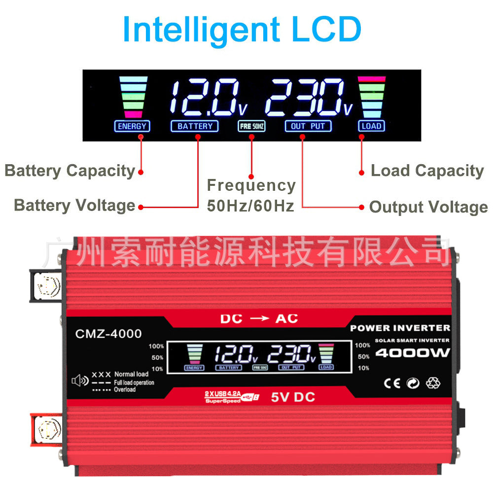 Motorcycle and Car Accessories300W Car Converter Inverter Car Inverter Power Supply12V Turn110V/220V - 图片 21
