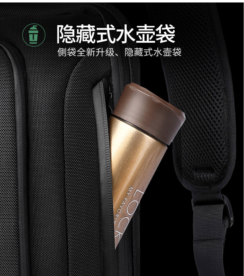 OZUKO Men's Functional Chest Bag Waterproof Crossbody Bag Multifunctional Shoulder Bag Outdoor Sports Large Capacity Trendy Bag - 图片 19