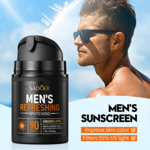 Men's Sunscreen SADOER Whitening Sunscreen UV Protection Refreshing Sunscreen Lotion  Wholesale