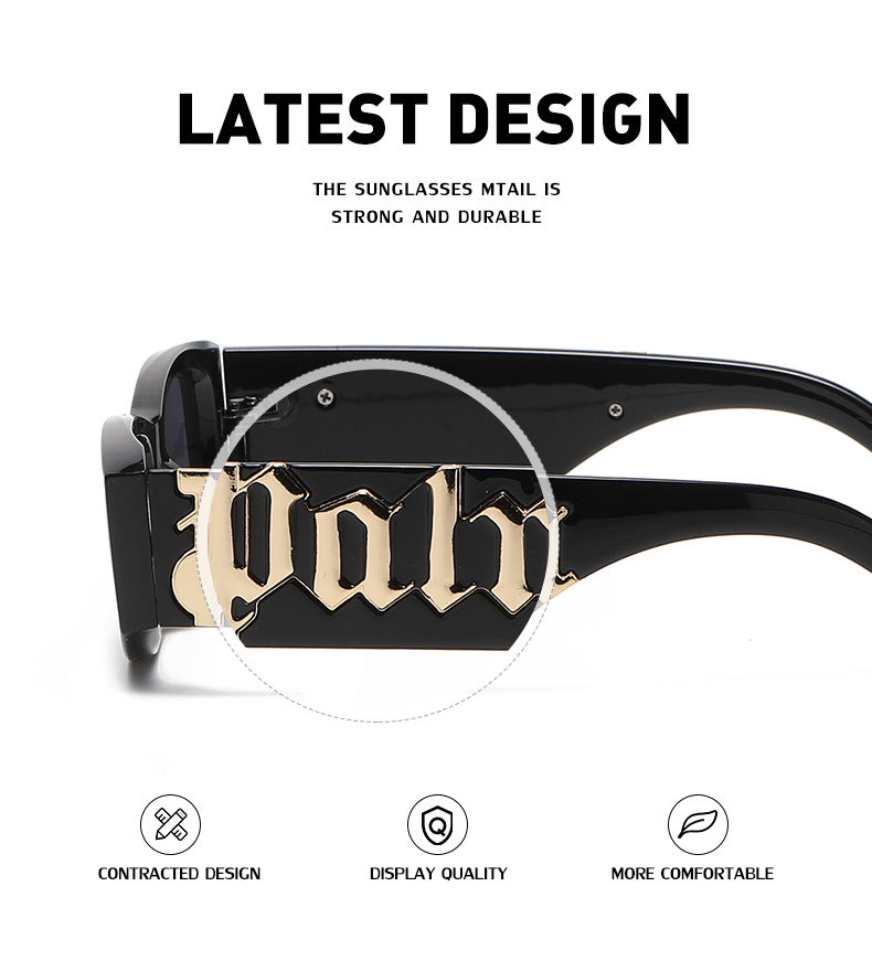 European and American Style Small Frame Sunglasses for Women Wholesale Fashion Wide Leg Sun Protection Sunglasses for Men UV Protection - 图片 8