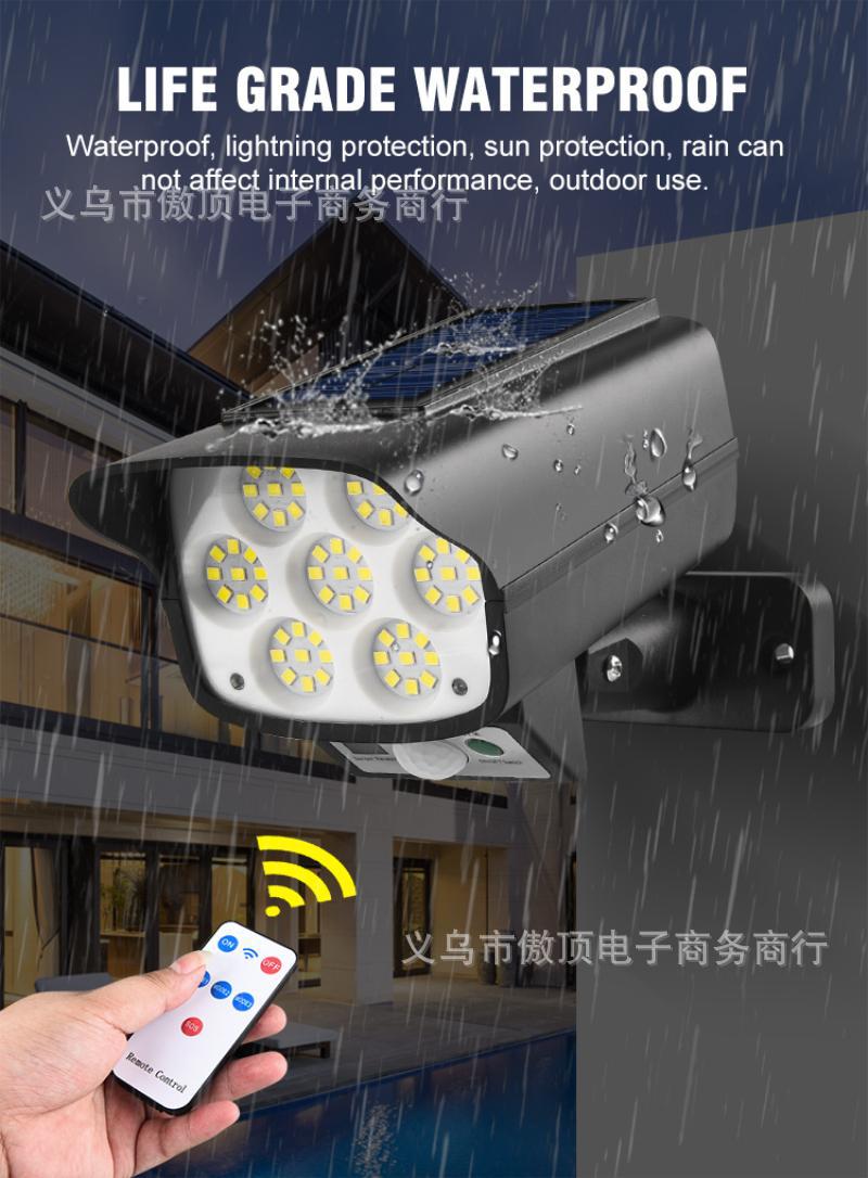 Solar Simulation Surveillance Light Outdoor Lighting LED Human Body Sensor Anti-Theft Light Garden Light Street Light - 图片 31