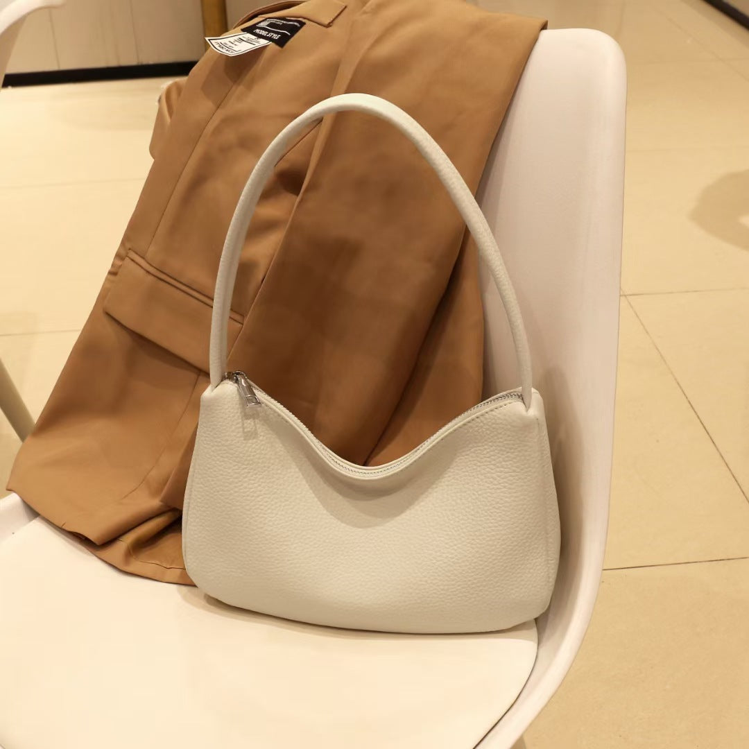 Guangzhou Luggage2025New Niche Simple Women's Bag Summer Versatile High-End Large Capacity Genuine Leather Underarm Bag - 图片 18