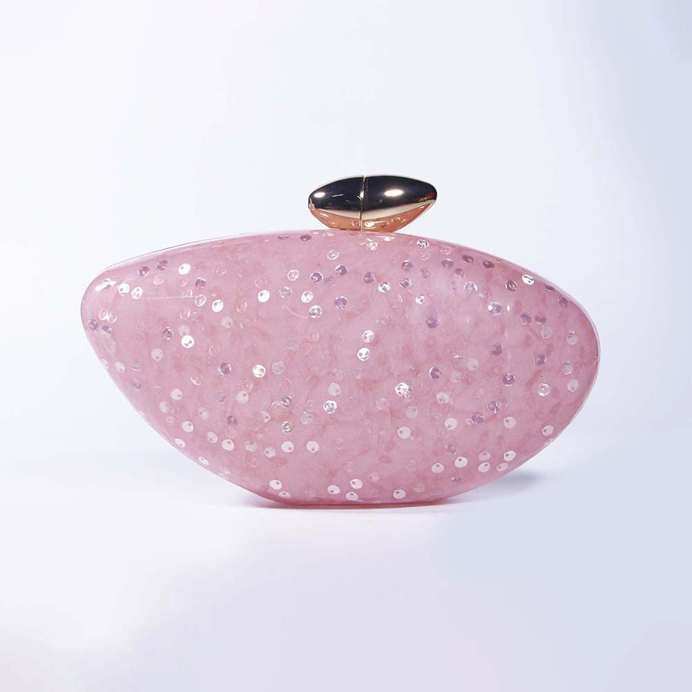 European and American Trend New Style Bag for Women Fashionable Light Luxury Versatile Bullet Head Acrylic Simple Evening Bag Clutch for Women - 图片 9