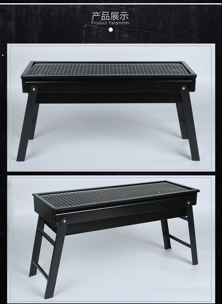 BBQ Grill Outdoor Smokeless Folding BBQ Rack Household Courtyard Charcoal Grill Portable Oven Outdoor Portable - 图片 29