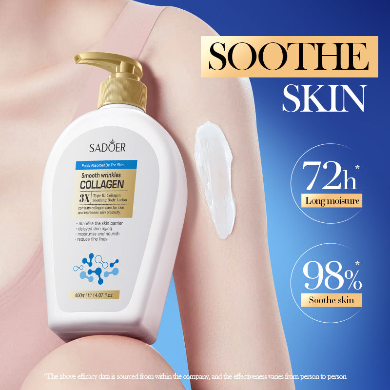 Type III Collagen Body Lotion SADOER Autumn and winter moisturizing body lotion cross-border foreign trade wholesale - 图片 3