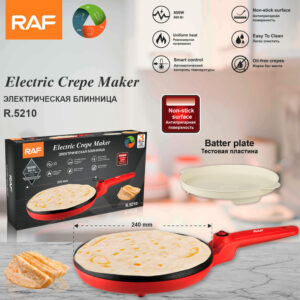 RAF European Standard Thin Pancake Maker Spring Roll Skin Home Thin Pancake Maker Electric Griddle Thousand Layer Skin Pancake Pan Pancake Pan
