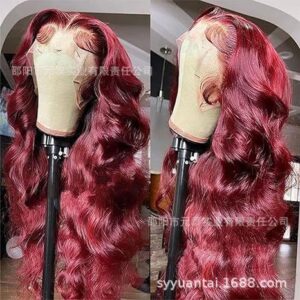 99J Burgundy Lace Front Wigs Body Wave 13x4 Synthetic wigs