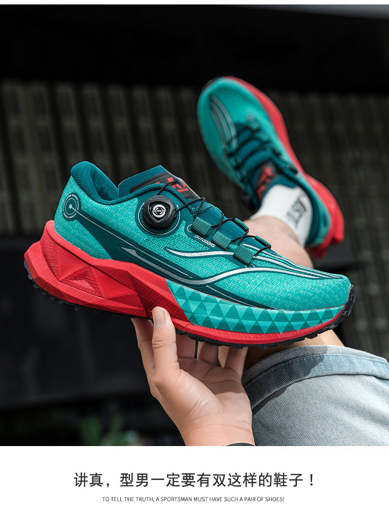 Full Palm Carbon Plate Sports Running Shoes Double Layer Popcorn Outdoor Trail Running Shoes Marathon Men's and Women's Shoes - 图片 35