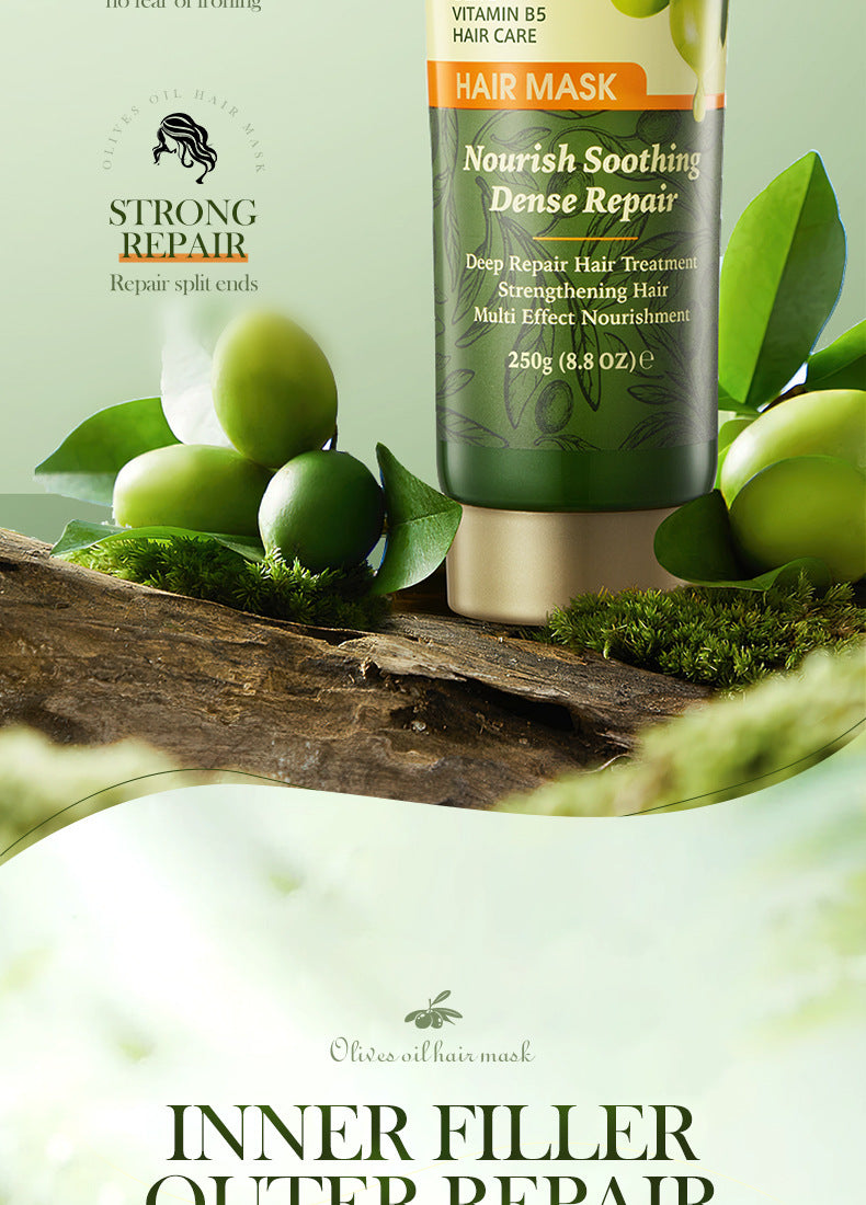 Olive Oil Hair Mask SADOER Repair Smooth Nourishing Hair Conditioner Cross-Border Wholesale - 图片 13