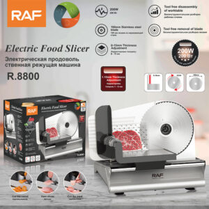 【】Electric Slicer Stainless Steel Meat Slicer Sliced Sausage Household Multifunctional   R8800