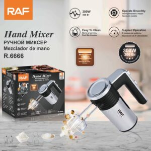 RAF EU Standard High-Power Baking Whisk Cream Mixer Fully Automatic Handheld Household Electric Egg Beater