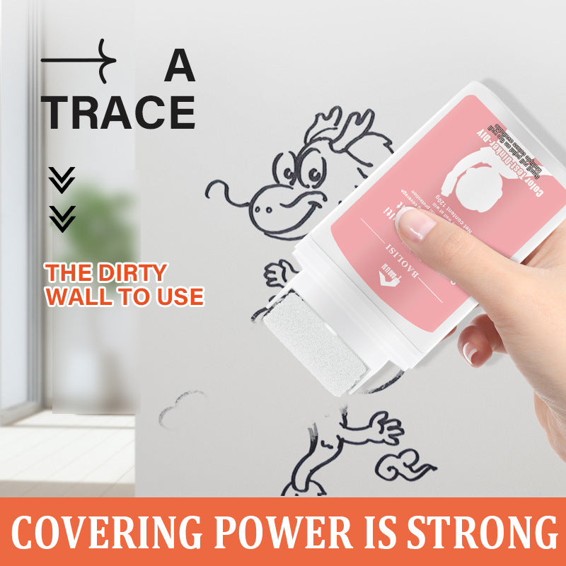 Tik Tok Same Style Small Roller Brush Paint Odorless Wall Repair Paste for Dirt and Graffiti, Latex Paint Repair