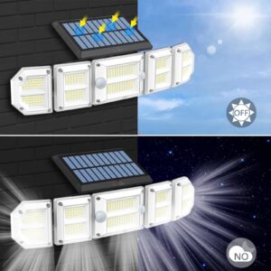 New solar outdoor garden light waterproof LED Wall Lamp Human Body Sensing Garden Lamp with Remote Control